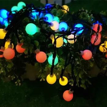 Led-Lys: 10 Meter 100 Lys Lille Kugle Streng med Batteri Box Light String Led julelys Hjem Dekoration