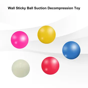 Stick Wall Ball Glødende Globbles Squash Xmas Sticky Mål Bolde Dekompression Smide Pille Toy Børn Gave Nyhed Stress Rel