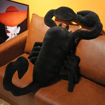 Kawaii søde kreative tegnefilm simulering scorpion plys legetøj pude dukke værelse bil dekoration vedhæng baby pet gave