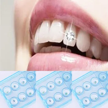 10stk/Max 2mm Dental Farverige Krystal Tand Smykker Perle Smykker Indretning