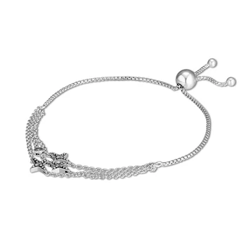CKK Autentisk 925 Sterling Sølv Twinkle Stjerne Armbånd Mode Smykker DIY Gør For Kvinder Gave