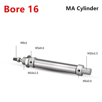 Stanless Stål Mini Cylinder MA Bar 40 MA40x25-S MA40x50-S MA40x75-S MA40x100-S MA40x125-S
