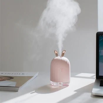 USB-Ultralyd Luft Luftfugter Aroma Æterisk Olie Diffuser Fogger Tåge Maker med LED Nat Lampe til Soveværelset Hjem Kontor