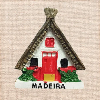 Lychee Portugal-Madeira Køleskab Magnet Famouse Byen Køleskab Magnetiske Mærkat Rejse Souvenirs Med Hjem Dekoration