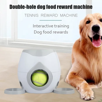 Automatisk Pet Feeder Hente Tennisbold Hundetræning Toy Launcher Puslespil Interaktive Kaste Bolden Maskine Til Små Og Mellemstore Hunde Larg