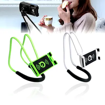 Telefonholder, der er Fleksibel Mobiltelefon Holder Hængende Hals Nyligt Dovne Halskæde Tablet-Holder Stand For Xiaomi iPhone 12 12 pro