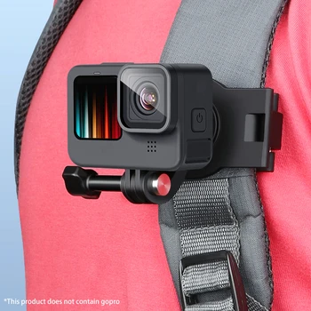 Mobiltelefon, Bærbare Hurtigt Klip Justerbar Vinkel Håndfri Universal Kamera Rygsæk Strap Mount Rejse Til GoPro Hero 8