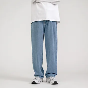 Mænds Jeans Mode Løs Lige Nye Casual Bred Ben Bukser Cowboy Mans Streetwear koreanske Hip Hop Bukser, 5 Farver