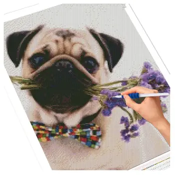 5D DIY Diamant Mosaik Dyr Billede Rhinestones Diamant Maleri Dog Cross Stitch Perle Broderi-Kits Hjem Dekoration Gave