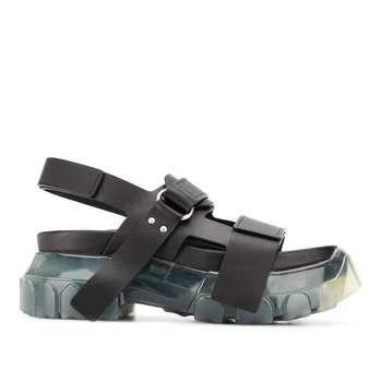 Sommer nyt open-tåede Velcro sandaler kvinder alle-match mode jelly tykke såler Romerske sports sandaler kvinder