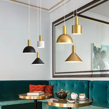 Thrisdar Moderne Golden Pendel Lamper Nordiske Macaron Metal Hængende Lys Til Køkken Ø, Stue, Soveværelse, En Café, En Bar