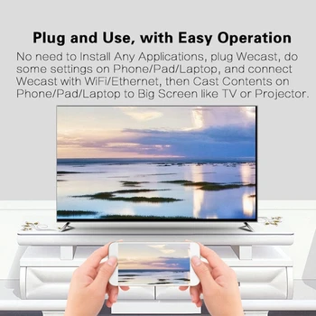 2,4 G Wireless WIFI HDMI-Kompatibel Skærm Dongle Adapter 1080P HDTV til IOS Android-Telefon til TV
