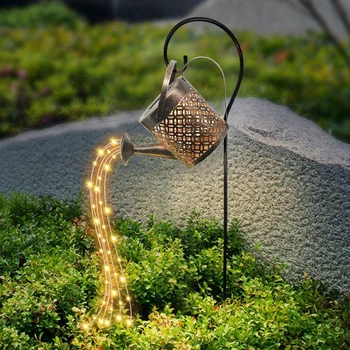 LED-Kedel Soldrevne Vanding Kan Drysse Fe Lys Vandtæt Brusebad Lys til Udendørs Have, Græsplæne, Gårdhave Dekoration