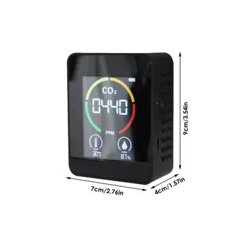 3 In1 0,4 W CO2-Måleren Digital Temperatur Luftfugtighed Sensor Tester Air Quality Monitor Kuldioxid Detektor Drop Shipping