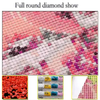 DIY Diamant Maleri Christian jesus, blomster diamant Broderi 5d mosaik fuld Diamant håndarbejde korssting room decor