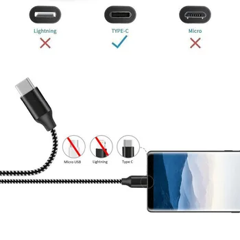 5Pack(3/3/6/6/10FT) 5A USB Type C Kabel-High-speed USB Type-C Data Sync Oplader Kabel til Huawei P9 Macbook LG G5 Xiaomi HTC 10