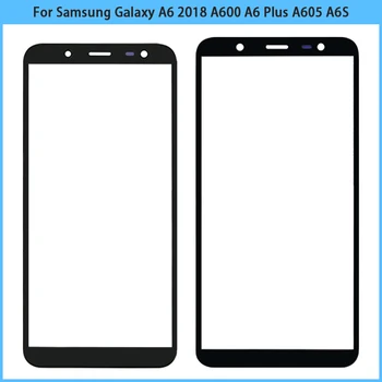 Touchscreen Til Samsung Galaxy A6 2018 A600 A6+ Plus 2018 A605 A605F A6S Touch Skærm, Front Glas Panel Ydre Glas Linse INGEN LCD