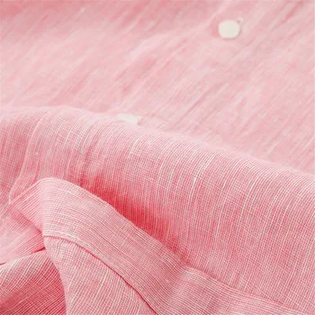 Houndstooth Shirt Mænd Shirts 2021 Nye Sommer Sengetøj Pink Lilla Grøn Herre Ternede Skjorter, Korte Ærmer Shirt Mænd Bluse