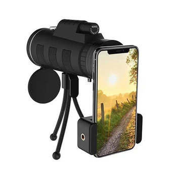 Super Telefoto Monokulare HD-zoomobjektiv Monoculars Til Smartphones Klar Opfattelse Lomme Teleskoper Med Stativ mobiltelefonholder