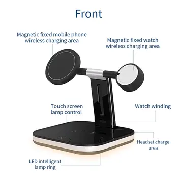 3i1 Sammenklappelig Magnetiske Trådløse Magsafe Oplader Til iPhone 12 Pro Max Mini/Airpods Pro 15W Hurtig Opladning Station Til Apple-Ur