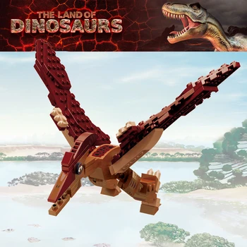 Jurassic Dinosaur byggesten Mursten Model Serie Mini Dukke Dekoration Montering Børns Puslespil, Legetøj Fødselsdag Gave