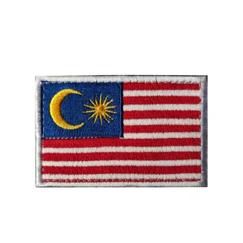 Broderi HOOK&LOOP Asien patch nationale flag tegnefilm patches til taske hat badges applique patches til tøj SC-2420