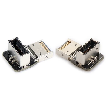 USB3.1 GEN2 Type-E-Type-E-Extension Kabel Interne USB-3.1 Type E Mandlige og Kvindelige Kabel Skrue Huller til Bundkort