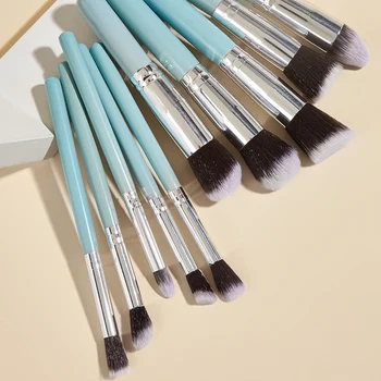 10stk Makeup Pensler Sæt Powder Foundation Fan Brush øjenskygge Øjenbryn Professionel Blush Makeup Brush Tools