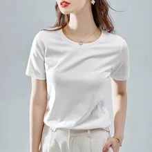 T-Shirt Til Kvinder Tøj 2020 Fashion Tee Top Mode Bomuld Rød Dame T-Shirt