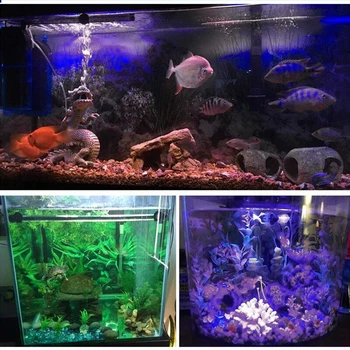 Akvarium Lys LED Vandtæt Fisk Tank Klip Undervands Lys Indretning, Belysning Dykkede Lampe Plante Vokse Lampe