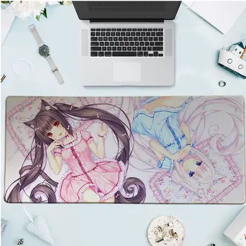 Chocola Nekopara Japan Anime Pige Gummi Mus Holdbar Desktop Musemåtte Gratis Fragt Stor Musemåtte Tastaturer Mat
