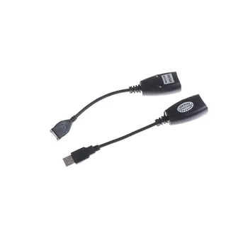 1 Sæt USB 2.0 til CAT5E CAT6E RJ45 LAN Modem USB-Extension-Extender Adapter Kabel Adapter Kabel til XBOX Webcam Kabler Netværk