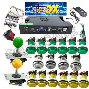 3000 I 1 Pandoras Æske DX arcade kit med LED arcade-knappen 5Pin joysticket til spilkonsoller