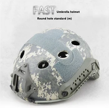 MTB cykelhjelm Militære Taktiske Hjelm Multifunktionelle Skov Hurtig Hjelm Dække for Airsoft Paintball, Skydning Skydiving