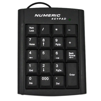 Numerisk Tastatur Med 19 Taster Tastatur Finansiering Tastatur USB Understøtter Ikke Vandtæt Mini Tastatur til Laptop/PC