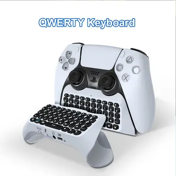 3,5 mm Wireless Keyboard for PS5 Controller Gampad Chat Pad for PS5 Dualsence Indbygget Højttaler Spil Tastatur