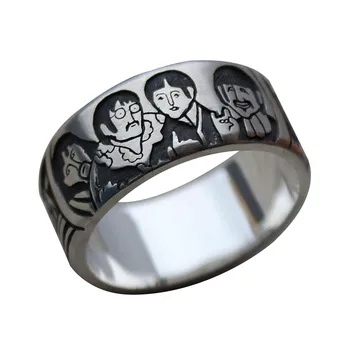 Vintage sølv Ringe for kvinder Mode Fremmede Rumfartøjer Band Mekaniker Rustfrit Stål Ring Geometriske Finger Boheme Smykker