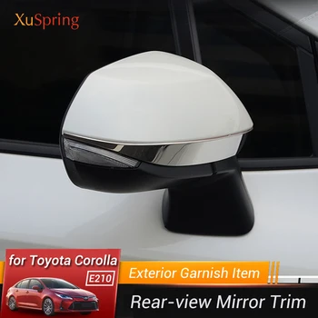 Bil førerspejlets Pynt Strimler Trim Klistermærker Udvendige Moulding for Toyota Corolla 2019 2020 2021 12 E210