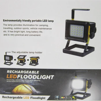 DONWEI 30W 20 LED Bærbare Genopladelige Arbejde Oversvømmelse Lys Plet Nødsituation Udendørs Camping Projektører Magt ved 3x 18650 batteri
