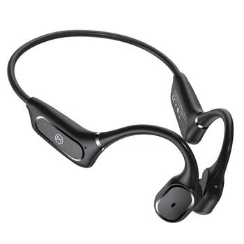 Bluetooth-5.0 Bone Conduction Headset Smart Tryk Hovedtelefon med Mikrofon IP55 Vandtætte Hovedtelefoner