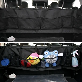Bil Trunk Organizer Bagsædet Hængende Arrangør med 6 Store opbevaringspose til Bil, SUV Bil Interiør til Børn