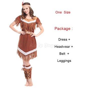 Indisk Prinsesse Huntress Kostume Til Voksne Børn Halloween Purim Mardi Part Scene Show Dress Up Sæt C45M174