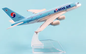 16CM Korean Air A380 Fly modelfly Modeller Fødselsdag Gave 1:400 Gratis Fragt Julegave