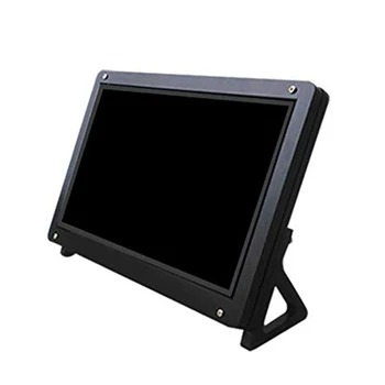 7 Tommer Skærm Skærm LCD-Case Support Holder til Raspberry Pi 3 Akryl Boliger Beslag LCD-Sort