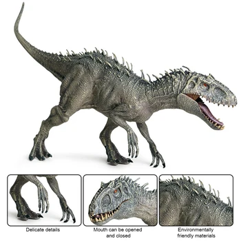 Plast Jurassic Indominus Rex Action Figurer Åbne Munden Dinosaur Verden Dyr Model, Kid Legetøj Gave