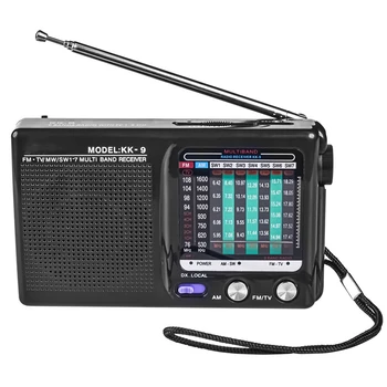 AM/FM/SW Bærbare Radio Drives til Indendørs, Udendørs & Nødsituationer, Radio med Højttaler & Stik til Hovedtelefoner