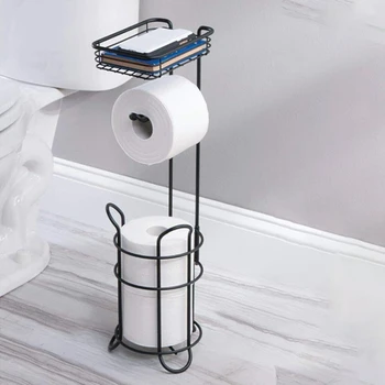 Europæisk Stil Rulle Papir Holder med Opbevaring Kurv Strygejern Papir håndklædeholder Toilet-Gulvtæppe Væv Storage Rack
