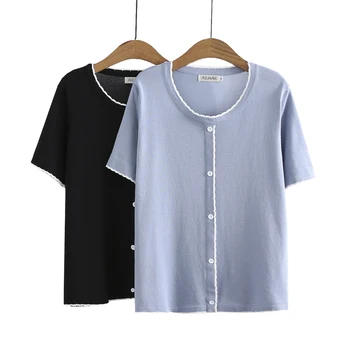 2021 Nye Spring Summer Kvinder, Kvindelige Sexet Polyester Oversize Plus Size t-shirt Brand tShirt Outwear
