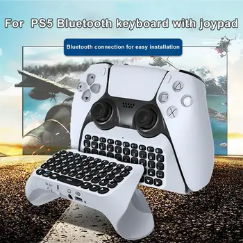 Nyeste Trådløse Tastatur Bluetooth Controller Chat Pad for PS5 Spil Controller Eksterne Tastatur Indbygget Højttaler