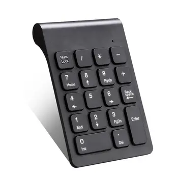 2,4 GHz Trådløse Numeriske Tastatur 18 Taster Digitalt Tastatur til Regnskab Kasserer Q1JF